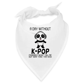 k Pop - Bandana - Weiß - Vorne