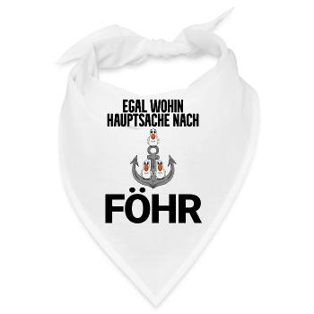 Nordsee Föhr - Bandana - Weiß - Vorne
