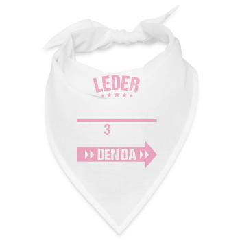 3 verheiratet Leder Hochzeit 3.Hochzeitstag - Bandana - Weiß - Vorne