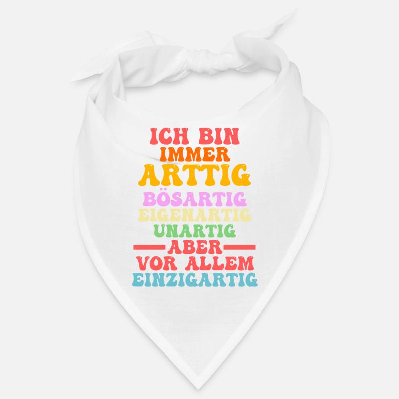 Ich Bin Immer Artig - Bandana - Weiß