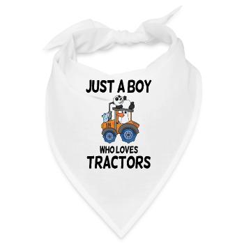 Traktor Trecker Spruch - Bandana - Weiß - Vorne