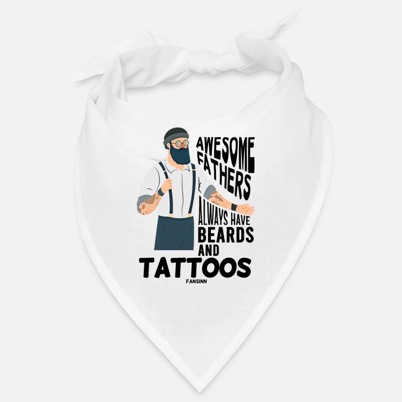 Father Tattoo Beard Father's Day Gift Bandana