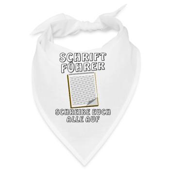 SCHRIFTFÜHRER - Bandana - Weiß - Vorne