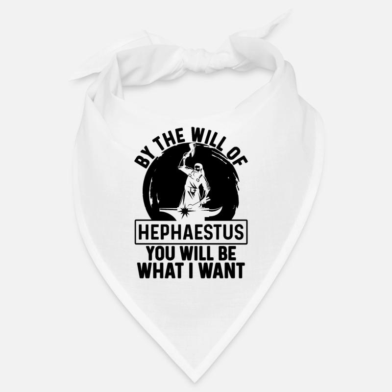 By The Will Of Hephaestus Iron Worker Blacksmiths Bandana