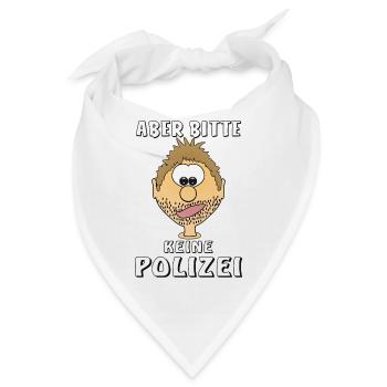 GESICHT ABER BITTE KEINE POLIZEI - Bandana - Weiß - Vorne