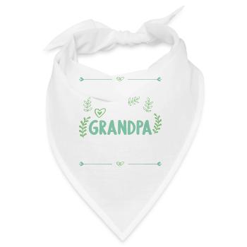 Ich Habe Einen Verrückten Enkelin Enkelin Opa - Bandana - Weiß - Vorne
