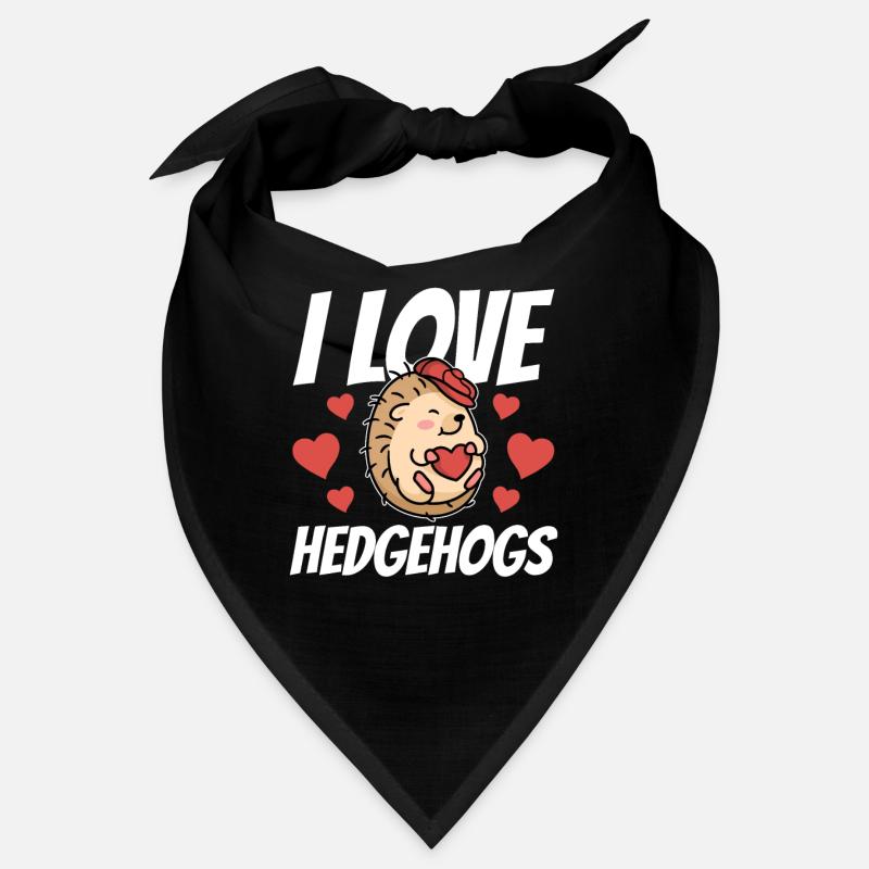 J’aime hérisson Mignon Pet Dictons Bandana