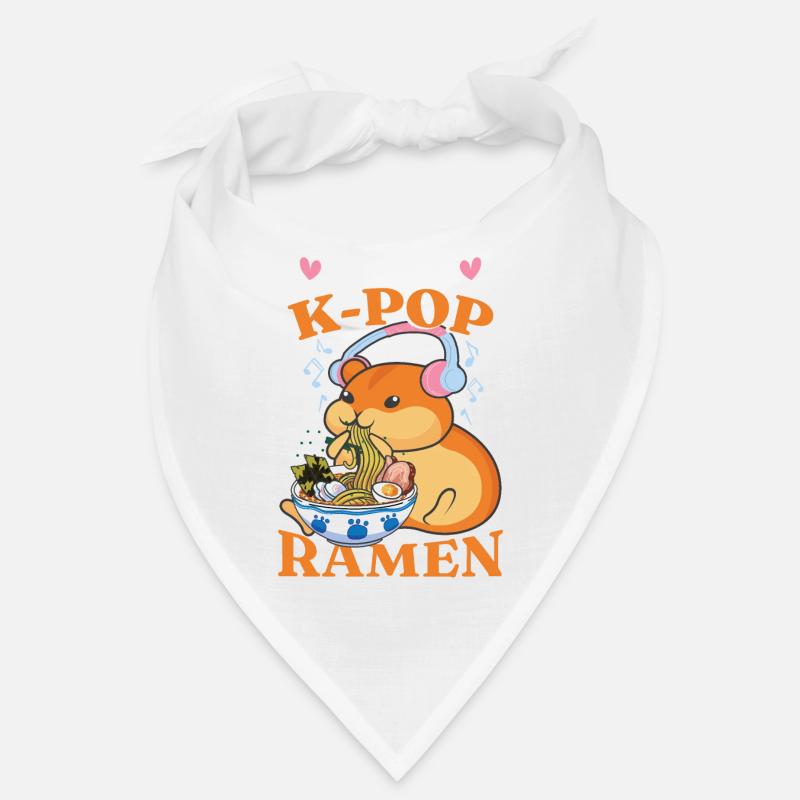 I Love K-Pop And Ramen Bandana