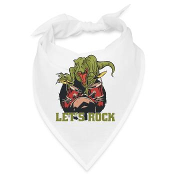 Perkussion Schlagzeuger T-Rex Schlagzeug - Bandana - Weiß - Vorne