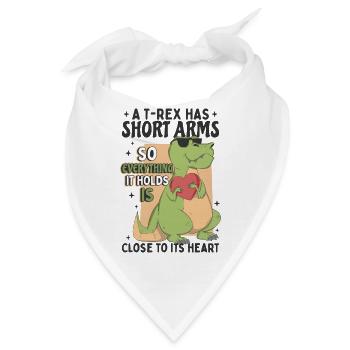 Niedlicher TRex - Bandana - Weiß - Vorne