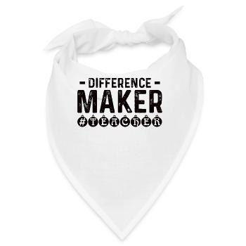 Lehrer bester Lehrer Geschenk - Bandana - Weiß - Vorne