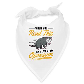 Opossum Geschenk Possum Beutelratte - Bandana - Weiß - Vorne