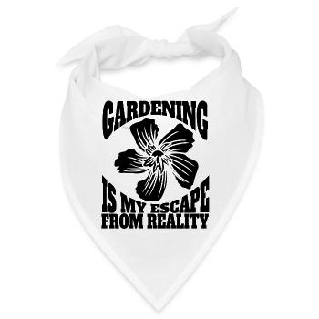 Hobbygärtner Garten Gärtner Obstgarten Geschenk - Bandana - Weiß - Vorne