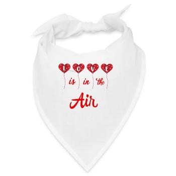 Valentinstag, Valentinstag, Valentinstag - Bandana - Weiß - Vorne