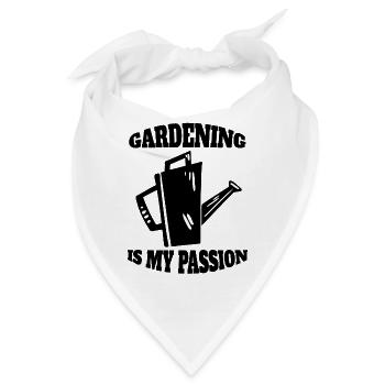 Gärtner Geschenk Hobbygärtner Garten Obstgarten - Bandana - Weiß - Vorne