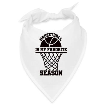 Basketballer Basketball Slamdunk BBall Korbleger - Bandana - Weiß - Vorne