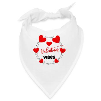 Valentinstag, Valentinstag, Valentinstag - Bandana - Weiß - Vorne