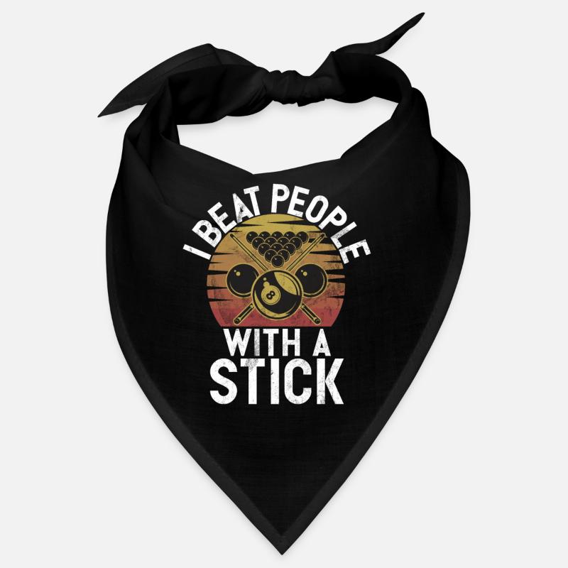 Billiards Funny Saying & Men's Snooker Design Bandana