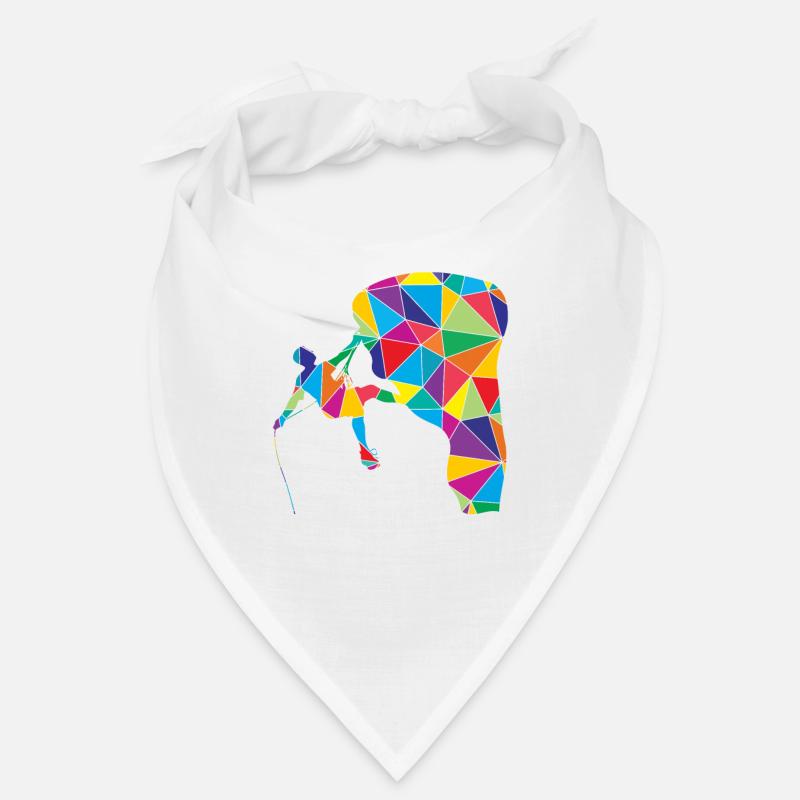 Low Poly Kletterer Polygon Bergklettern Bandana