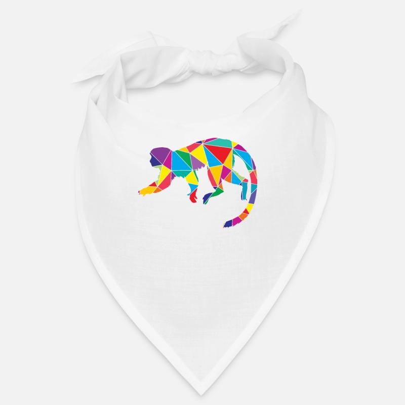 Affe Polygon Low Poly Wild Animal Bandana