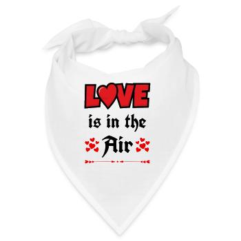 Valentinstag, Valentinstag, Valentinstag - Bandana - Weiß - Vorne