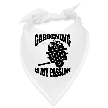 Hobbygärtner Garten Obstgarten Gärtner Geschenk - Bandana - Weiß - Vorne