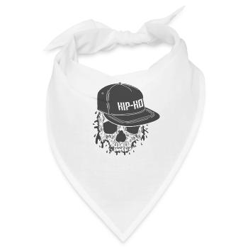 Hip Hop Cappi Musikrichtung Rap - Bandana - Weiß - Vorne
