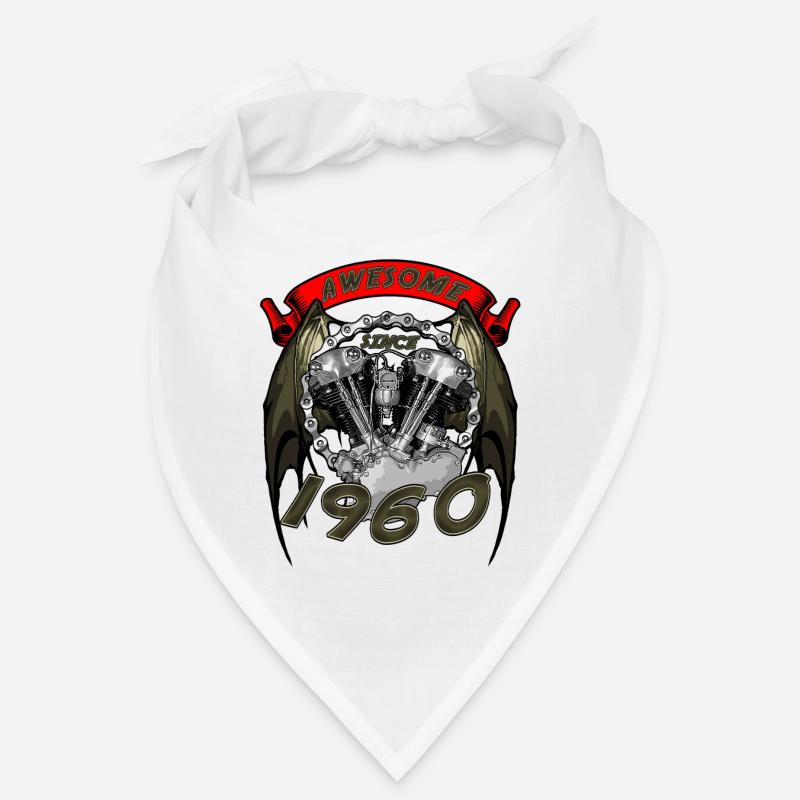 Awesome since 1960, Biker Geburtstag Bandana