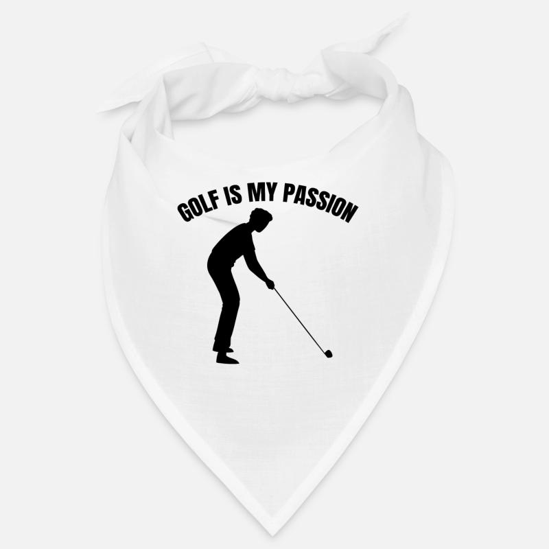 Golf Golfschläger Golfspielerin Spruch Golfball Bandana