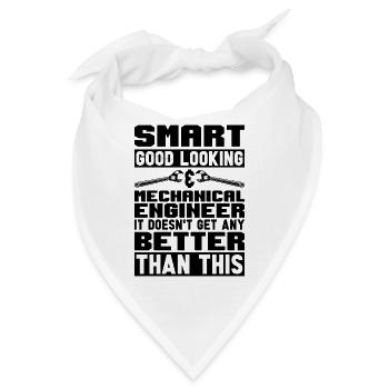 Smart Good Looking Mechanic Mechanical Engineer - Bandana - Weiß - Vorne