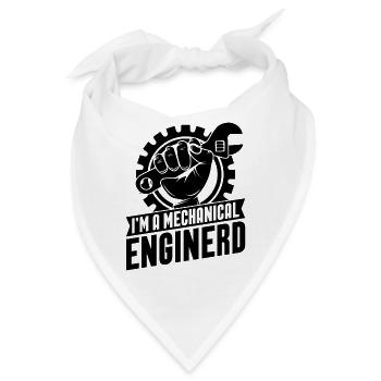 I'm A Mechanical Enginerd Engineering Engineer - Bandana - Weiß - Vorne