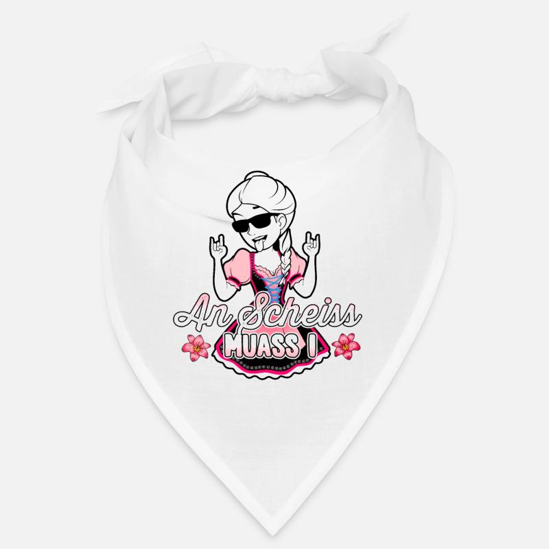 An Scheiss muass i Trachtenshirt Damen Dirndl Bandana