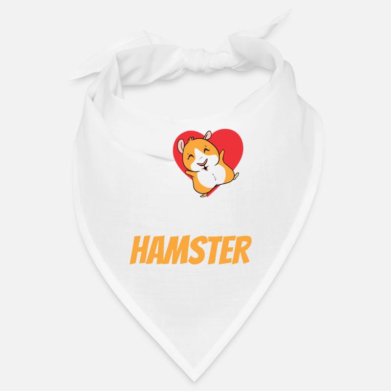 J’aime mon hamster mignon propriétaire d’animal de compagnie Bandana