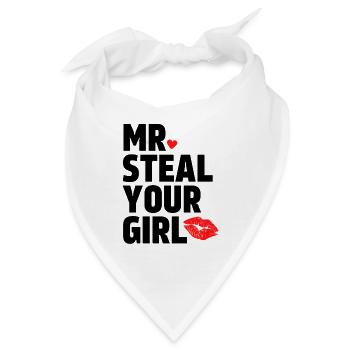 Mr. Steal Your Girl - Bandana - Weiß - Vorne