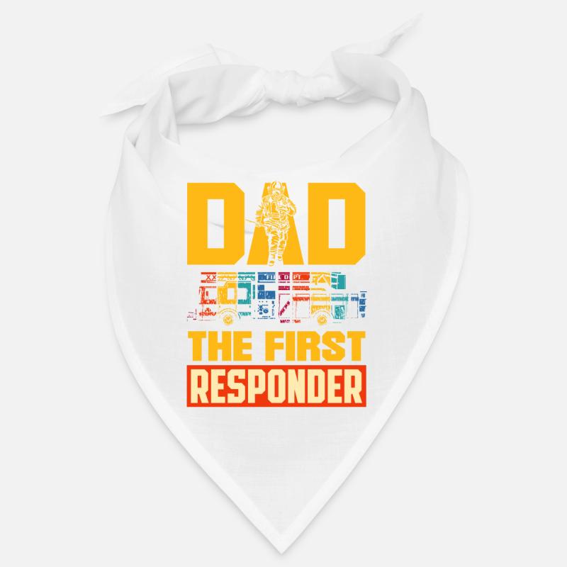 Papa le premier pompier d’intervention Conception pour Bandana
