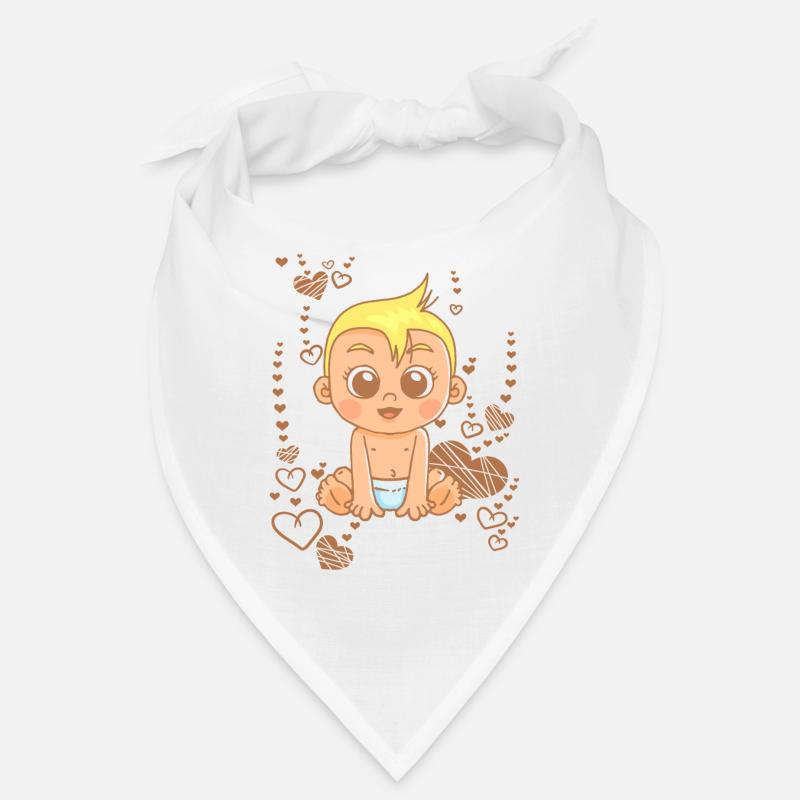 süßes Baby unter dem Regenbogen Bandana