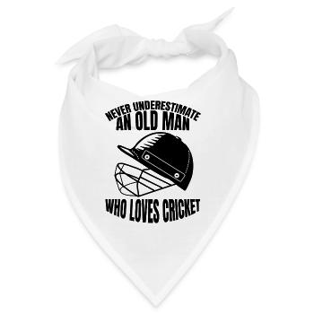 Kricket Kricketmannschaft Kricketteam Cricket - Bandana - Weiß - Vorne