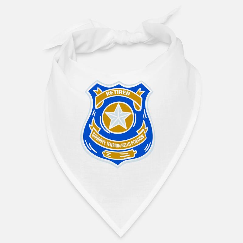 Im Ruhestand Tschüss Spannung Hallo Rente Polizei Bandana