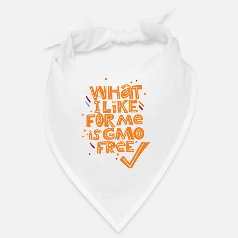 Lebensmittel ohne Gentechnik, GMO-Technik, Spruch Bandana