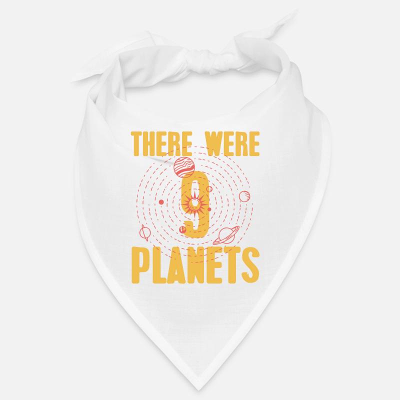 There Were 9 PLANETS Retro Funny Pluto Designs Bandana