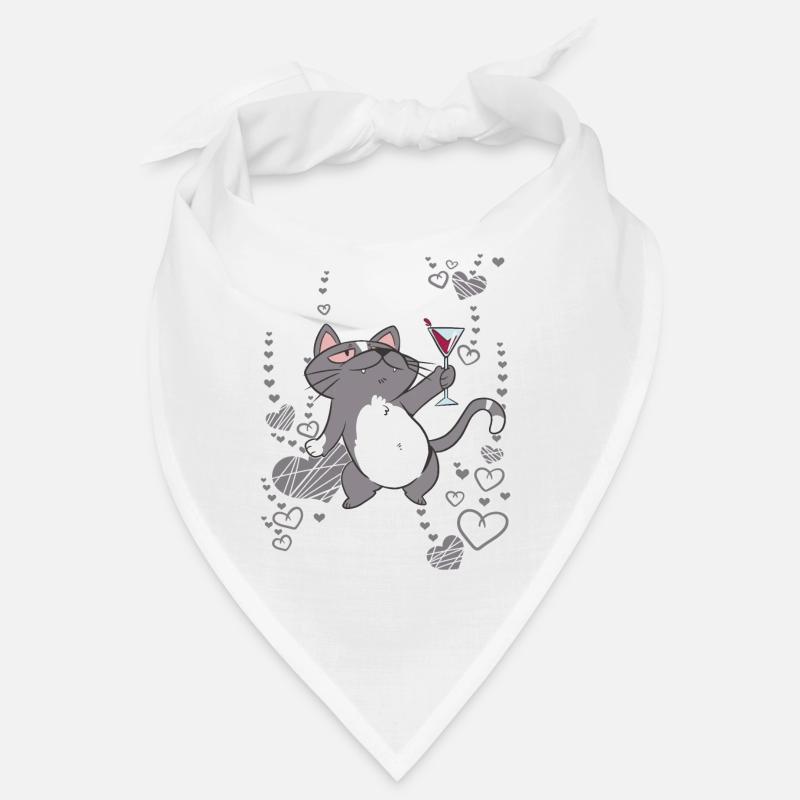 Die Katze feiert eine Party Bandana