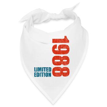 35th Birthday Men Women 35 Years 1988 Funny Gift - Bandana - Weiß - Vorne