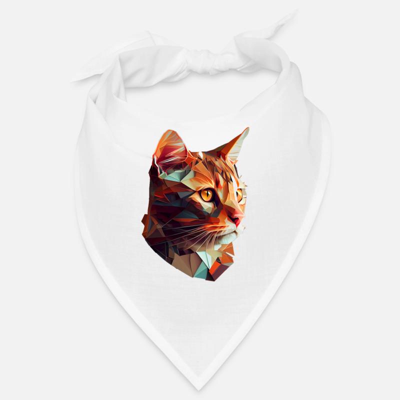 Chaton Chaton Chat Polygone Chat Bandana