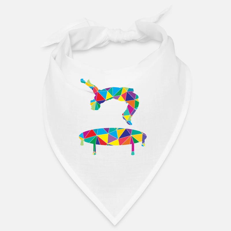 Trampoline Polygon - Bandana - blanc