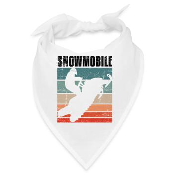 Vintage Motorschlitten Motorschlitten - Bandana - Weiß - Vorne