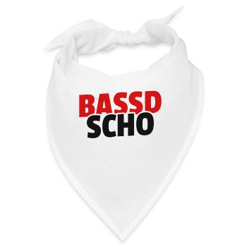 Bassd scho - Franken fränkisch fränggisch Geschenk - Bandana - Weiß - Vorne