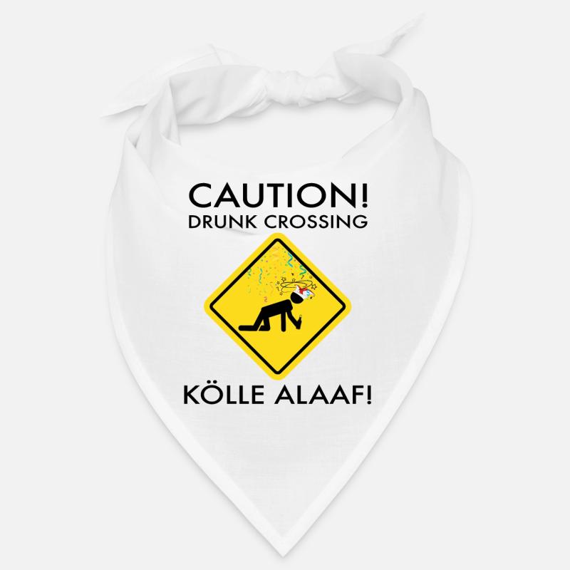Karneval Kostüm Kölle Alaaf Köln Caution Drunk Bandana
