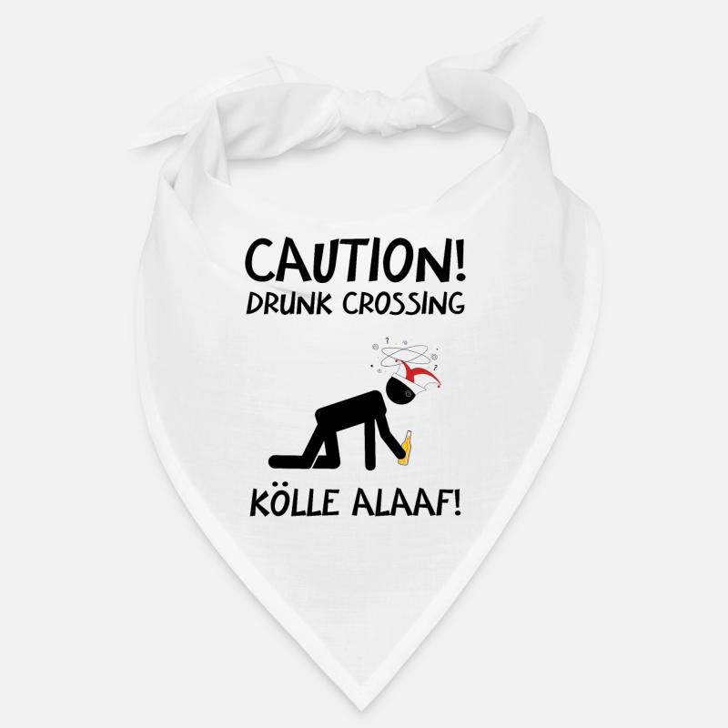 Karneval Kostüm Kölle Alaaf Köln Caution Drunk Bandana