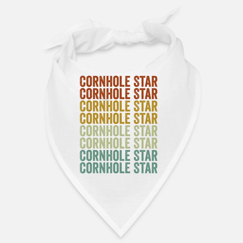 Cornhole Star Cornhole Player Cornhole Team - Bandana - blanc