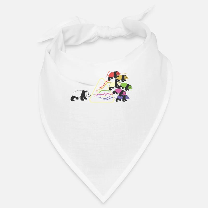 Panda Prism Rainbow Light Funny Physics Bandana